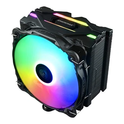 Abbildung von Enermax ETS F40 FS ARGB CPU Kühler +200W TDP für Intel/AMD Ryzen, 14cm PWM High Pressure Silent Lüfter; BK ARGB, schwarz