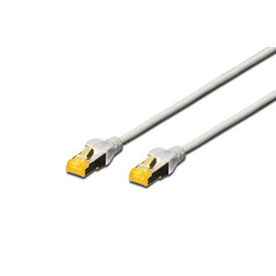 Abbildung von DIGITUS LAN Kabel Cat 6A 10m RJ45 Netzwerkkabel S/FTP Geschirmt Kompatibel zu 6 &amp; 7 Grau