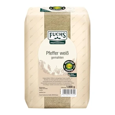 Abbildung von Fuchs Pfeffer weiß gemahlen, 1er Pack (1 x 1 kg)