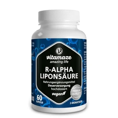 Abbildung von R Alpha Liponsäure 200 mg hochdosiert vegan Kapseln