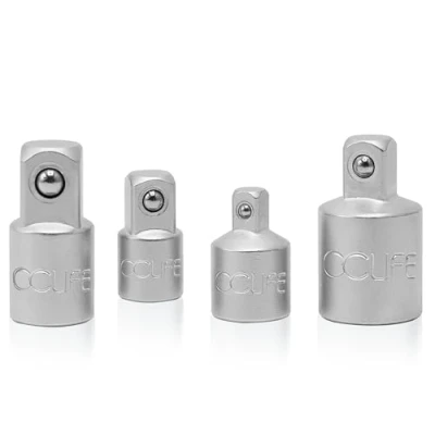 Abbildung von CCLIFE Stecknussadapter Adapter Satz 4tlg Stecknuss für Ratschen 1/2&quot; auf 3/8&quot;, 3/8&quot; 1/2&quot;, 1/4&quot;, 1/4&quot; Knarren, Nuss, Steckschlüsseln