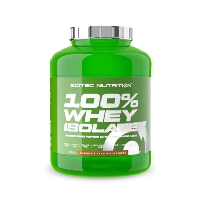 Abbildung von Scitec Nutrition 100% Whey Isolate Reine Proteinleistung mit BCAAs Glutamin &amp; Arginin Zucker Glutenfreie Formel, 1816 g, Schokolade Haselnuss
