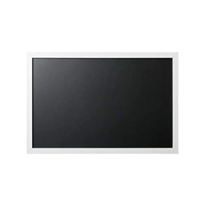 Abbildung von Bi Office Kreidetafel aus Gold und Silber, 60 x 40 cm, schwarz silberner MDF Rahmen
