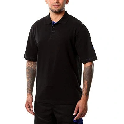 Abbildung von Goodyear Herren Heavy Duty Easy Care WorkWear Arbeit Klassisches Pique Polo Hemd, Schwarz, M