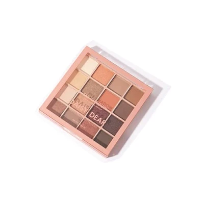 Abbildung von CO Orangext 16 Farben Lidschatten Make up Palette Schattenpalette gepresste Pigmente schillerndes Finish Metallic Matt
