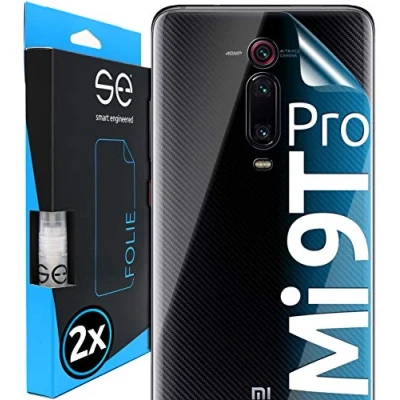 Abbildung von smart engineered [2 Stück] 3D Schutzfolien für die Rückseite kompatibel mit Xiaomi Mi 9T Pro, transparenter, selbstheilender Schutz vor Schmutz und Kratzern, Backcover, kein Schutzglas