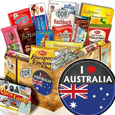 Abbildung von I love Australia Für Australien Fan Geschenk DDR Schokolade