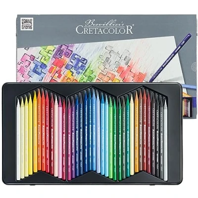 Abbildung von Cretacolor Aqua Monolith Aquarellierbarer Vollminen Künstlerstift 36 Farben