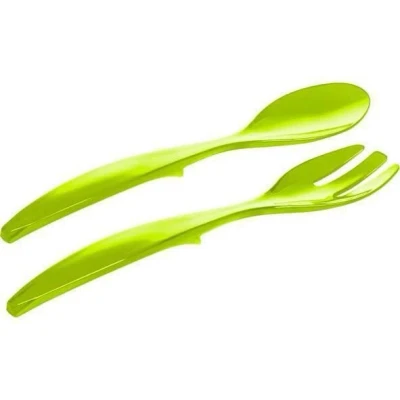 Abbildung von Emsa 507178 Salatbesteck, 2teilig, Kunststoff, Länge 30 cm, Grün, Vienna, Hellgrün
