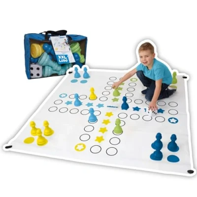 Abbildung von alldoro XXL Ludo Spiel im praktischen Tragetasche, ideal f&uuml;r die ganze Familie
