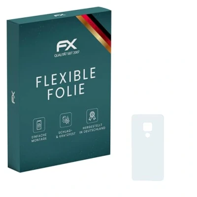 Abbildung von atFoliX Schutzfolie kompatibel mit Huawei Mate 20 Back cover Folie, ultraklare und flexible FX Displayschutzfolie (3X)