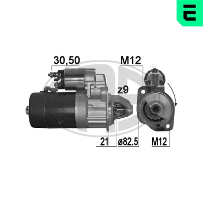 Abbildung von ERA 220096A Anlasser 12V 2,2kW 9 30 50 83mm AUDI: A6 C4 Avant, 100 C3 Limousine, VOLKSWAGEN: LT 28 35 I Bus, Kastenwagen