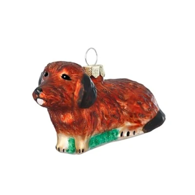Abbildung von MAGIC by Inge Christbaumschmuck, Christbaumschmuck Glas 9cm Dackel Figur Braun