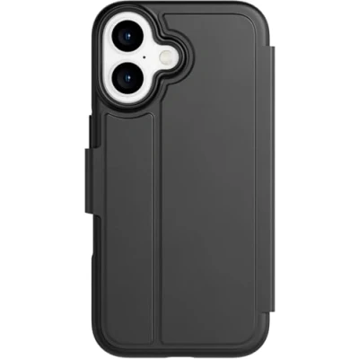Abbildung von tech21 EvoLite Wallet für iPhone 16 3 Kartensteckplatz Aufprallschutz Hülle Schwarz