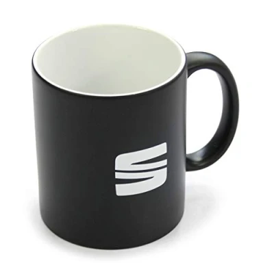 Abbildung von Seat 6H1069601KAA Tasse schwarz Kaffeetasse Keramiktasse Becher