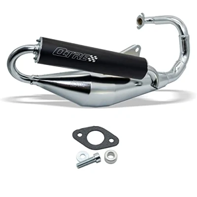 Abbildung von Auspuff Tecnigas Q TRE Chrom für mit ABE Peugeot, Buxy, Elyseo, Elystar, Looxor, Speedake, New Vivavity, Vivacity, Speedfight 1, 2, Squab, Splinter, TKR, Trekker, Zenith 50