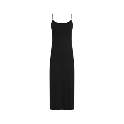 Abbildung von Calvin Klein Jeans LOGO Elastic Strappy Dress Jerseykleid, Damen, Größe: Small, Black