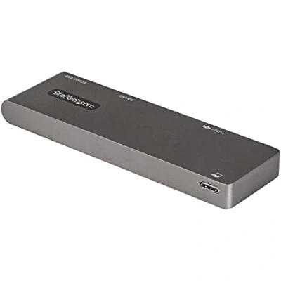 Abbildung von StarTech.com USB C Multiport Adapter für MacBook Pro/Air auf 4K HDMI, 100W Power Delivery Pass Through, SD/MicroSD, 2 Port 3.0 Hub Portable Mini Dock (DKT30CMHSDPD)