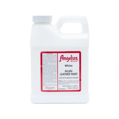 Abbildung von Angelus lederfarbe weiß 472 ml