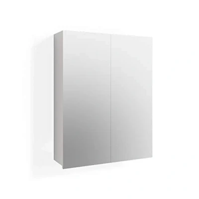 Abbildung von Vicco Badezimmerspiegelschrank Freddy, Weiß Hochglanz, 60 x 77 cm