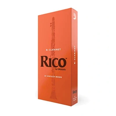 Abbildung von D&#039;Addario Klarinettenblätter Rico Bb Clarinet Reeds RCA2520 Stärke 2.0 25 Stück