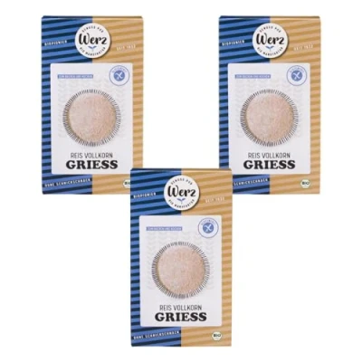 Abbildung von Werz Reis Grieß glutenfrei, 3er Pack (3 x 250 g Packung) Bio