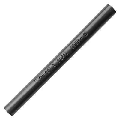 Abbildung von Conté à Paris 500367 Rund gepresste Zeichenkohle in Künstlerqualität mit satten geschmeidigen Farbabstrich, ⌀8mm, Länge 95mm 8mm Härtegrad 4B
