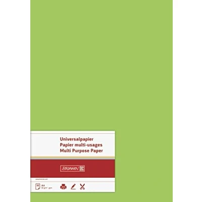 Abbildung von 5 x Brunnen Universalpapier A4 80g hellgrün VE=50 Blatt