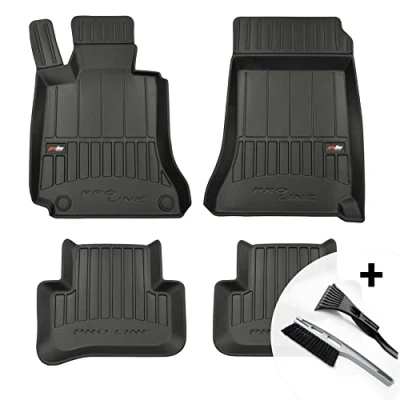 Abbildung von moto MOLTICO 3D Gummimatten Auto Fußmatten Gummi Automatten 4 teilig Set passend für Mercedes Benz C Klasse W204 2007 2014