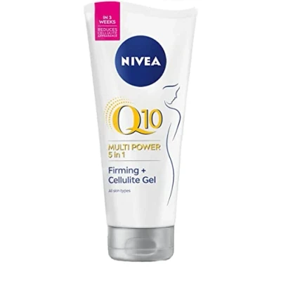Abbildung von NIVEA Q10 Firming + Good bye Cellulite Gel Creme, 200 ml, Anti Creme mit Lotus Extrakt und Co Enzym Q10, spürbare Ergebnisse in 3 Wochen