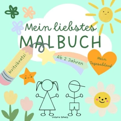 Abbildung von Mein liebstes Malbuch: Tagesablauf, ab 2 Jahren (Malbücher für Kinder)