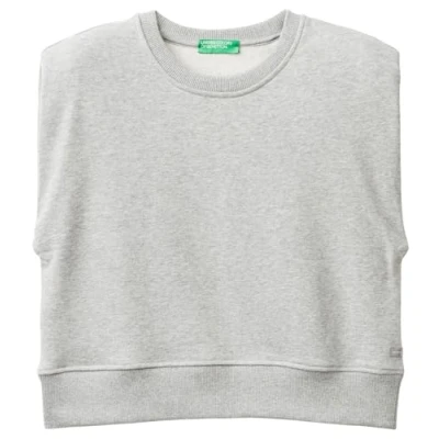 Abbildung von United Colors of Benetton Cropped Top, Damen, Größe: Small, Grey
