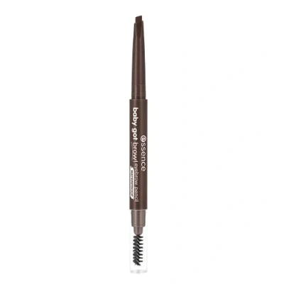 Abbildung von essence baby got brow! eyebrow pencil, Nr. 20, Braun, langanhaltend, sofortiges Ergebnis, natürlich, vegan, wasserfest, ohne Mikroplastikpartikel, Nanopartikel frei, 1er Pack (0.25g)