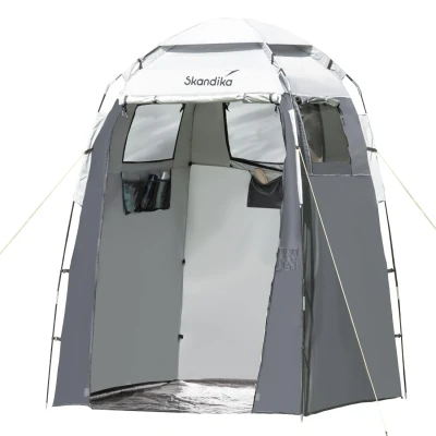 Abbildung von Camping Duschzelt großes Umkleidezelt mit 230 cm Stehhöhe