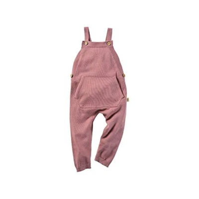 Abbildung von Bio Baby und Kinder Latzhose 100% Baumwolle (kbA) GOTS zertifiziert, Rosé Melange, 74/80