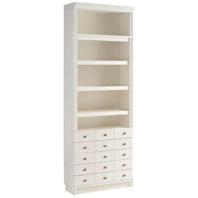 Abbildung von Home affaire Bücherregal &quot;Soeren&quot;, aus massiver Kiefer, in 2 Höhen, Tiefe 29 cm, mit 5 Schubkästen