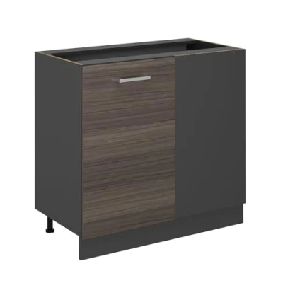Abbildung von Vicco Eckunterschrank R Line, Edelgrau, 86 cm ohne Arbeitsplatte