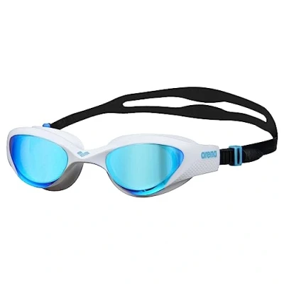 Abbildung von Arena THE One Mirror Schwimmbrille, Größe: Size, Blau und weiß