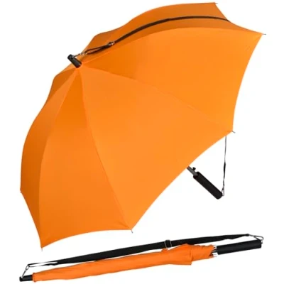 Abbildung von iX brella Langregenschirm Umhängeschirm Hands Free Automatik mit Tragegurt, praktisch alltagstauglich