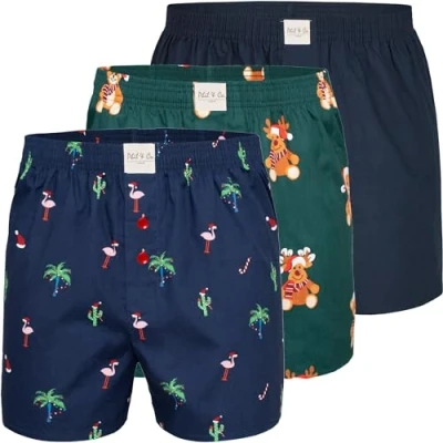 Abbildung von Phil &amp; Co. Berlin 3PACK Chrstimas Boxershorts, Herren, Größe: XL, Mix