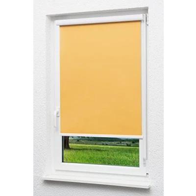 Abbildung von LYSEL Outlet Kassettenrollo abdunkelnd Aprikose, (B x H) 50cm 175cm in orange/Aprikose