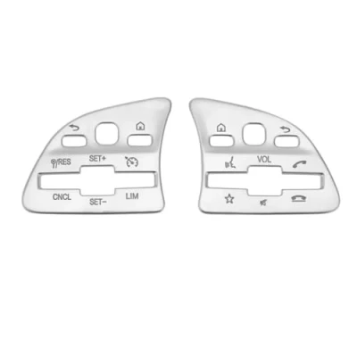 Abbildung von Lenkradschutz Für Mercedes Benz A B Klasse GLA GLB CLA W177 W247 H247 X247 C118 2020+ Auto Lenkradknopfabdeckung Aufkleber Silber Autozubehör
