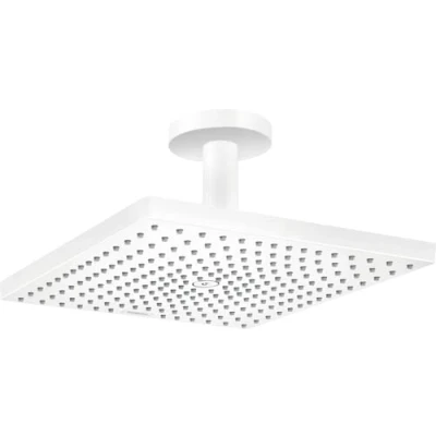 Abbildung von hansgrohe Duschkopf Raindance E 300 Regendusche (Kopfbrause mit Deckenanschluss) Mattweiß