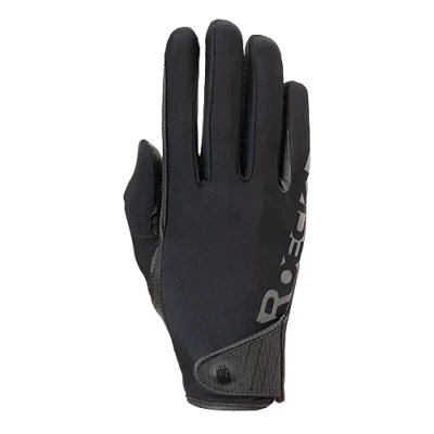 Abbildung von Roeckl Reithandschuhe Muenster Econyl air Schwarz 9