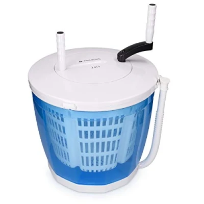 Abbildung von Navaris Waschbecken 2in1 Mini Waschmaschine und Schleuder Camping Waschautomat