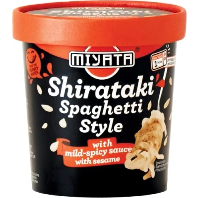 Abbildung von MIYATA Shirataki mit mild würziger Sauce Sesam, Nudeln aus Konjakmehl 1 x 240 g