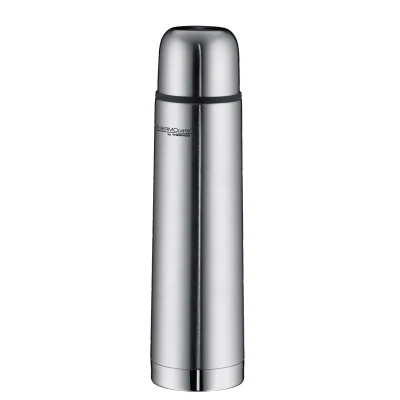 Abbildung von TC BEVERAGE BOTTLE 0,70l, steel mat, Thermosflasche aus Edelstahl, 12 h heiß / 24 kalt, absolut dicht mit Drehverschluss und Becher, für Uni, Schule, Büro, Reisen, by THERMOS, Isolierflasche