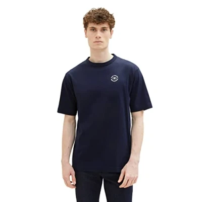 Abbildung von TOM TAILOR Herren 1036353 T Shirt, 10668 Sky Captain Blue, M