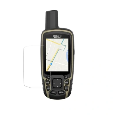 Abbildung von kwmobile 2X Transparente Displayschutzfolie kompatibel mit Garmin GPSMAP 62 / 62sc 64 64st/ 65 65sr Folie Schutzfolie für GPS Tracker robuster Displayschutz tragbares Navi