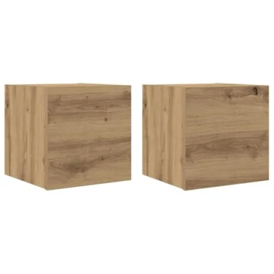 Abbildung von vidaXL TV Wandschränke 2 STK. Artisan Eiche 30,5x30x30 cm